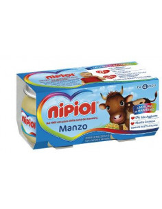 NIPIOL OMOGENEIZZATO MANZO 80GX2VASETTI - Clubfarma