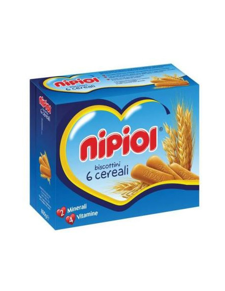 NIPIOL BISCOTTINI 6 CEREALI 800G - Clubfarma