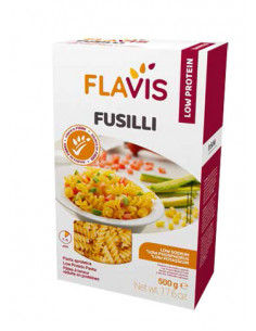 MEVALIA FLAVIS FUSILLI PASTA APROTEICA 500G - Clubfarma