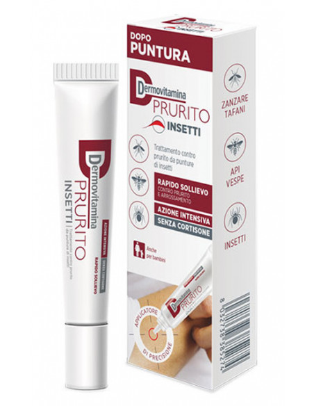 Dermovitamina Prurito insetti contro prurito e arrossamento da punture di insetto 15ml