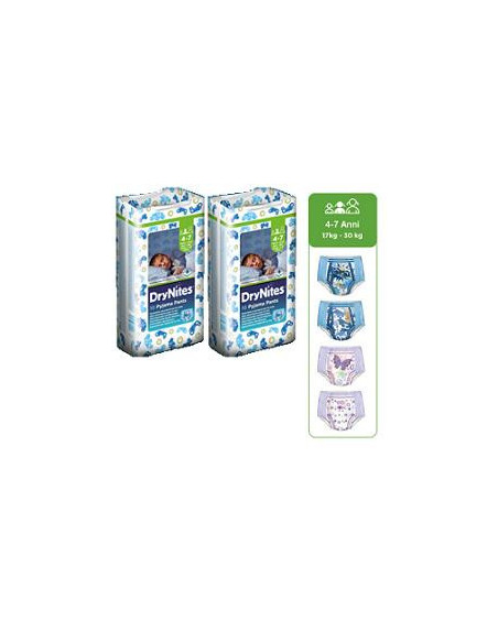 HUGGIES DRYNITES BOY 4 7AN 10P