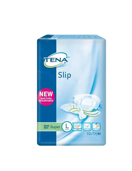 TENA SLIP SUPER PANN L 10PZ