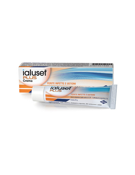 IALUSET PLUS CREMA FERITE INFETTE E USTIONI 25G - Clubfarma