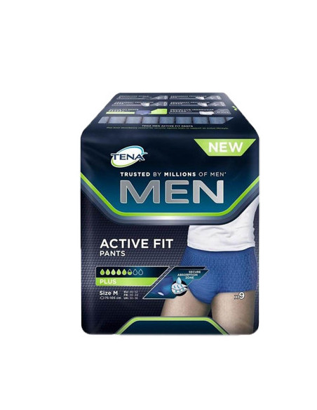 TENA MEN PANTS ACTIVE FIT M 9P