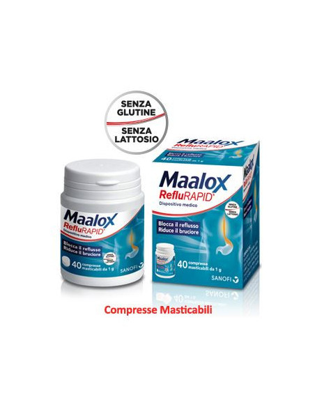 MAALOX REFLURAPID 40CPR MASTIC