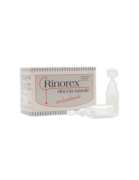 RINOREX DOCCIA NASALE BICARBONATO 15 FIALE - Clubfarma