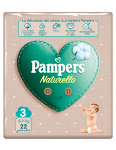 PAMPERS NATUR MIDI CP 22PZ