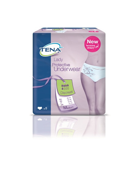 TENA PANTS DISCREET PANN M 8PZ