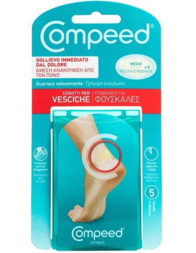 Compeed cerotti medi per vesciche sollievo immediato dal dolore 5pz