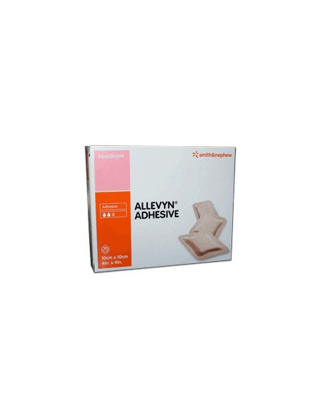 ALLEVYN ADHESIVE 10CMX10CM 10P