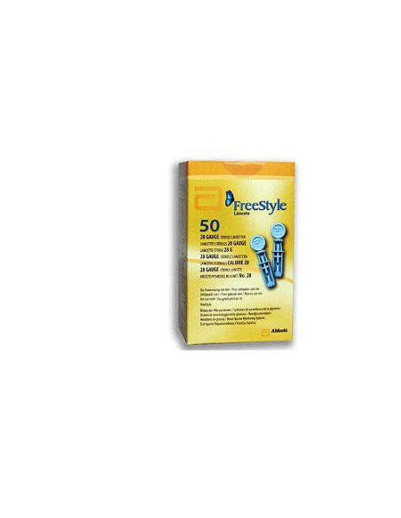 ABBOTT DIABETES - FREESTYLE 50 LANCETTE GAUGE 28 - Clubfarma