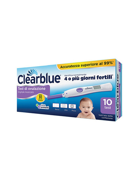 CLEARBLUE TEST OVULAZIONE 10 PEZZI - Clubfarma