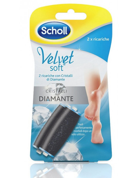 Scholl Velvet Soft cristalli di diamante 2 ricariche