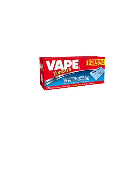 VAPE PIASTRINE ANTIZANZARA 30 PEZZI - Clubfarma