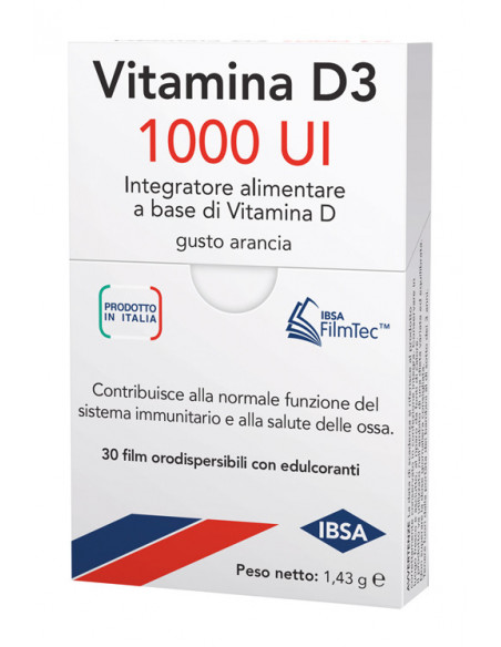 VITAMINA D3 1000 UI 30 FILM ORODISPERSIBILI - Clubfarma