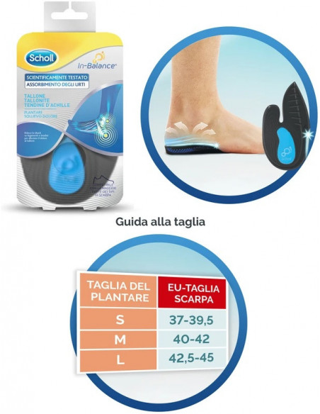 SCHOLL PLANTARE TALLONE L 2PZ