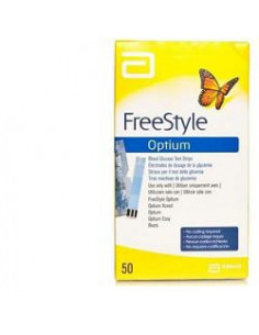 ABBOTT DIABETES - FREESTYLE OPTIUM TEST 50 STRISCE REATTIVE - Clubfarma