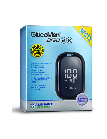 MENARINI - GLUCOMEN AREO 2K METER SET GLICEMIA E CHETONEMIA - Clubfarma