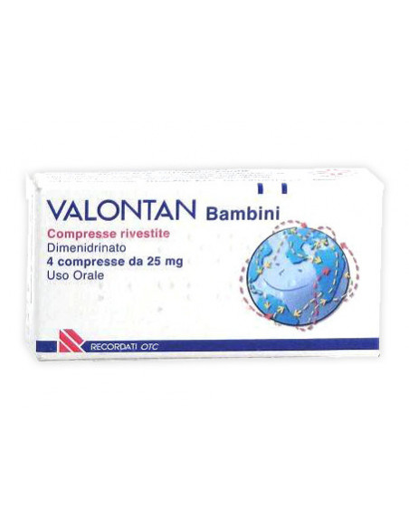 VALONTAN BAMBINI 4 COMPRESSE RIVESTITE 25MG - Clubfarma