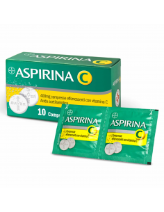 ASPIRINA C 10 COMPRESSE EFFERVESCENTI 400 + 240MG - Clubfarma