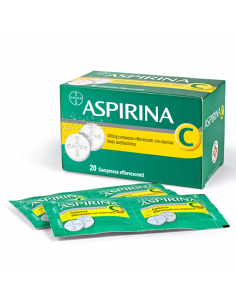 ASPIRINA C 20 COMPRESSE EFFERVESCENTI 400MG + 240MG - Clubfarma