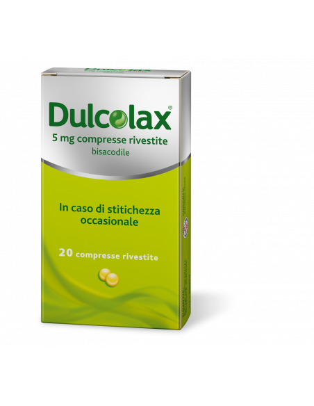 Dulcolax compresse contro la stitichezza 20 compresse rivestite 5 mg