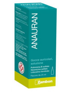 ANAURAN GOCCE AURICOLARI OTITE FLACONE 25ML - Clubfarma