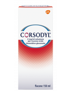 CORSODYL*SOLUZ 150ML 200MG 100