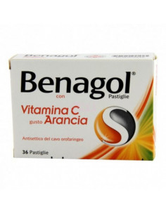 BENAGOL VIT C*36PAST ARANCIA