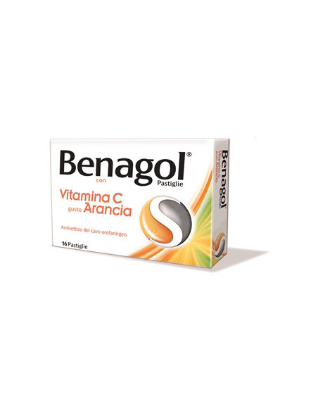 BENAGOL VITAMINA C 16 PASTIGLIE ARANCIA - Clubfarma