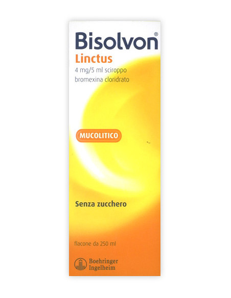 BISOLVON LINCTUS SCIROPPO FLACONE 250ML - Clubfarma