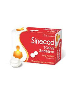 SINECOD TOSSE SED*18PAST 5MG