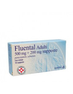 FLUENTAL*AD 10SUPP 500MG piu 200MG