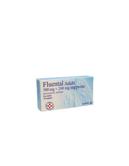 FLUENTAL*AD 10SUPP 500MG piu 200MG