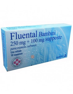 FLUENTAL*BB 10SUPP 250MG piu 100MG