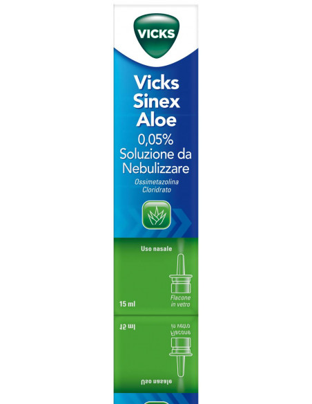 VICKS SINEX ALOE SOLUZIONE DA NEBULIZZARE 15ML 0,05% - Clubfarma