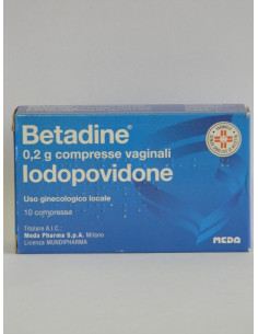 BETADINE*10CPR VAG 200MG