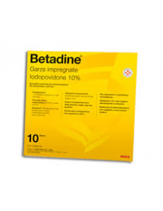 BETADINE*10GARZE IMPREGN 10x10