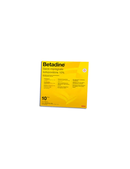 BETADINE*10GARZE IMPREGN 10x10