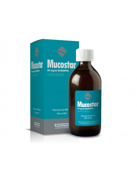 MUCOSTAR*SCIR FL 200ML 50MG ML