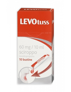 Levotuss sciroppo bustine tosse secca 10 bustine 60mg/10ml