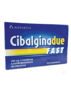 CIBALGINA DUE FAST*12CPR 200MG