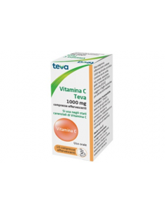 VITAMINA C TEVA*10CPR EFF 1G