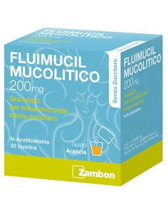 FLUIMUCIL MUCOLITICO 30 BUSTINE 200MG SZ - Clubfarma