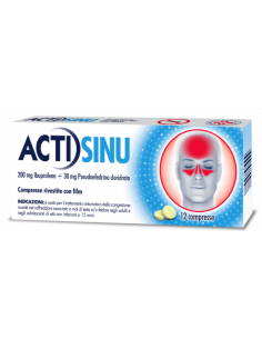 ACTISINU*12CPR 200MG piu 30MG