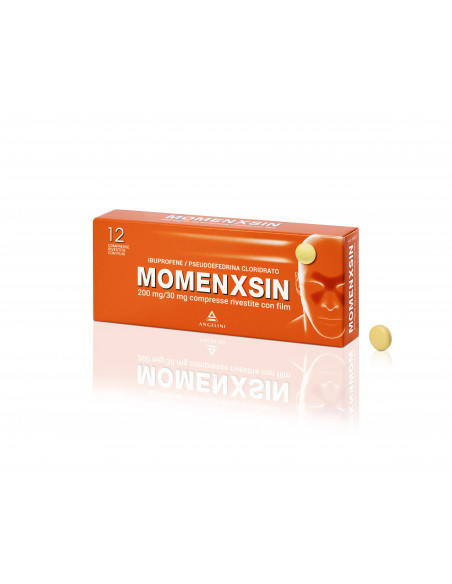 MOMENXSIN*12CPR 200MG piu 30MG