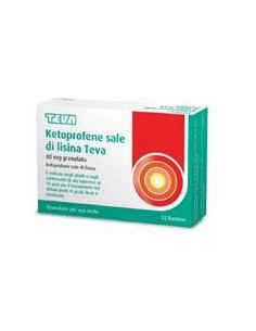 KETOPROFENE S LIS TEVA*12BUST