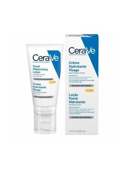 CERAVE CREMA VISO IDRATANTE SPF25 52ML - Clubfarma