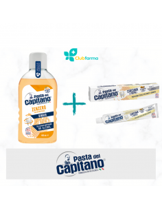 PASTA DEL CAPITANO COLLUTORIO ZENZERO 400ML + DENTIFRICIO CURCUMA