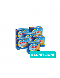 NIPIOL BISCOTTINI 6 CEREALI 800G - 6 CONFEZIONI - Cofanetto - Clubfarma